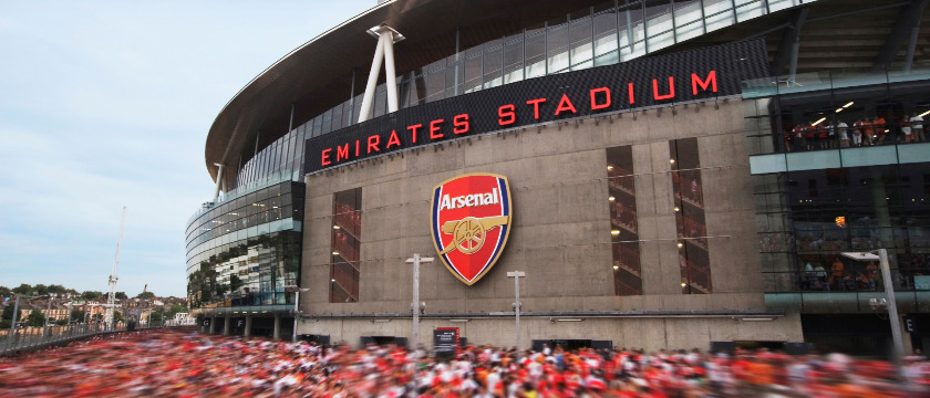 Emirates stadium outside