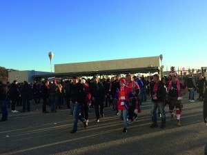 Bayern Munich outside stadium